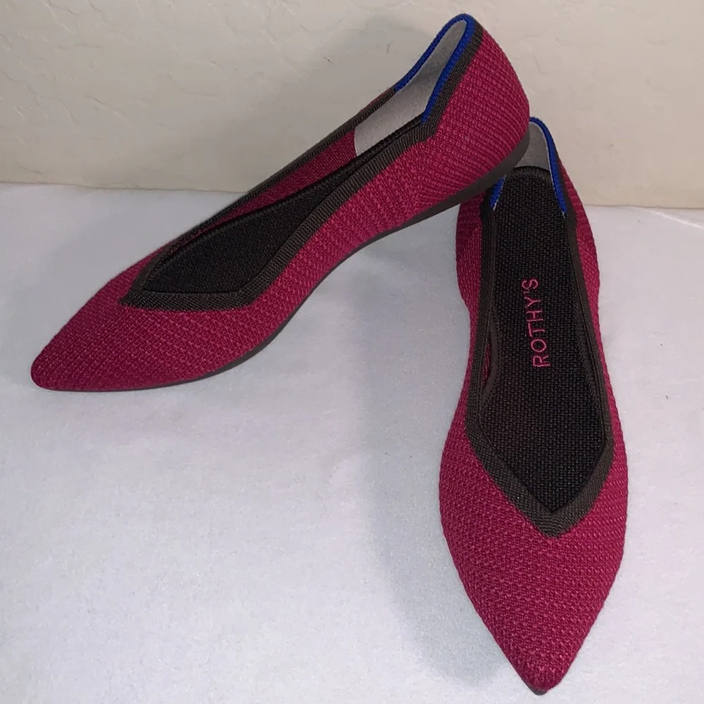 ROTHY’S SIZE 6.5 BRAND NEW AND GORGEOUS THE POINT SLIP ON FLATS - Picture 10 of 10